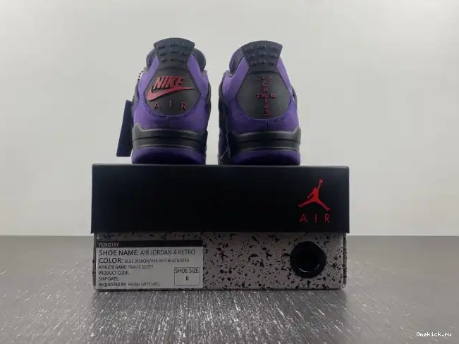 One Kick Scott Air Travis Jordan Suede Purple 4 x 0605